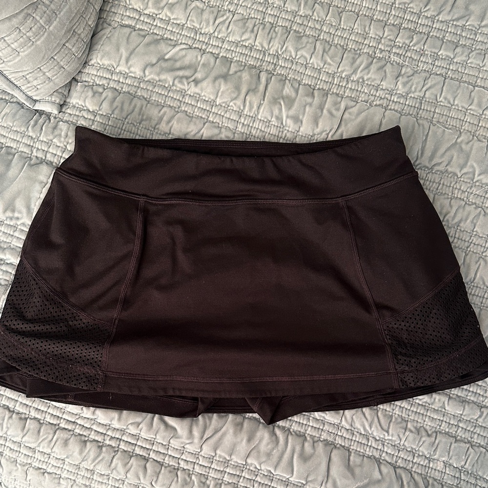Women's Black Athletic Skort